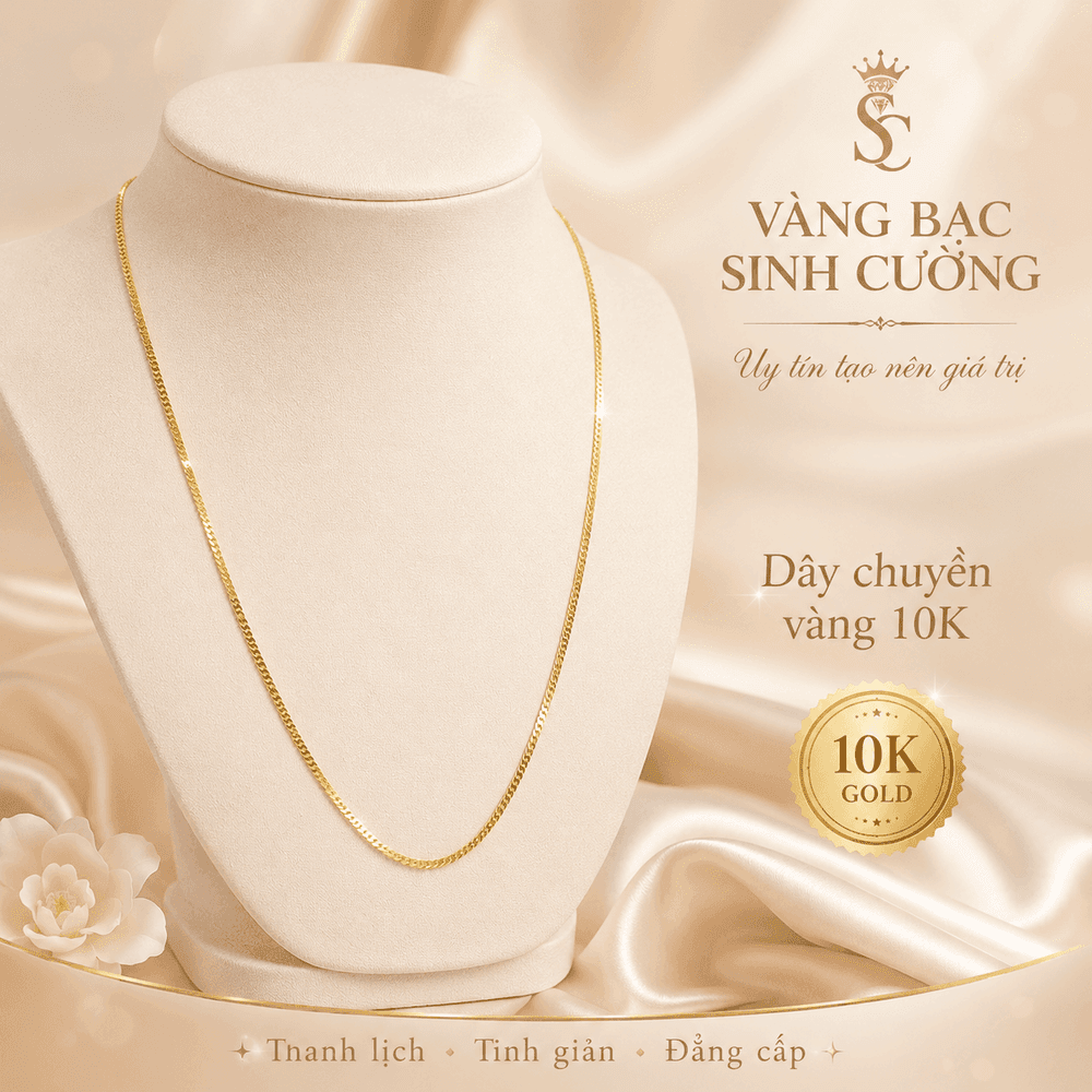 Dây Chuyền Vàng 10K Thanh Lịch Classic — Vàng tây 10K